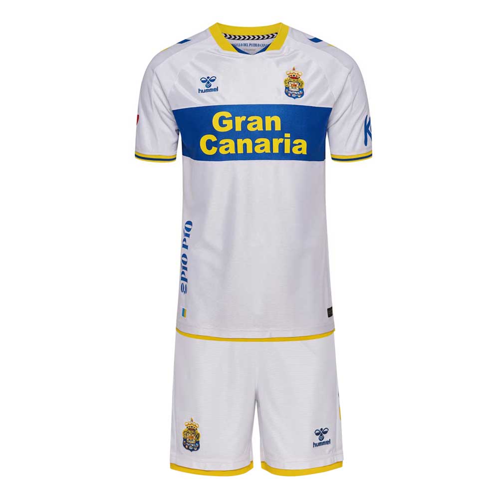 UD Las Palmas Third Kids Kit 2026-27 | hummel White & Blue Youth Football Jersey & Shorts