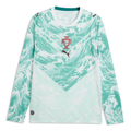 Portugal Away Long Sleeve Soccer Jersey 2026 | PUMA Seleção White & Green Football Shirt