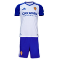 Real Zaragoza Home Kids Kit 2026-27 | adidas Blanquilla Youth Football Jersey & Shorts